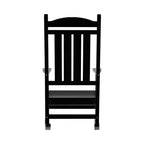 WestinTrends 3 Piece Outdoor Porch Rocking Chairs with Round Side Table Set