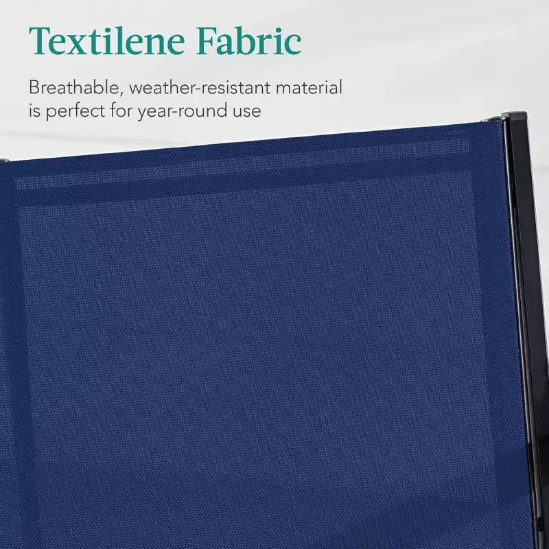 Ensemble de conversation d'extérieur 4 pièces en textilène pour terrasse avec causeuse et table Best Choice Products