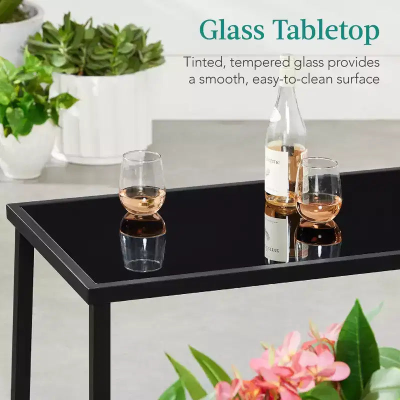 Ensemble de conversation d'extérieur 4 pièces en textilène pour terrasse avec causeuse et table Best Choice Products