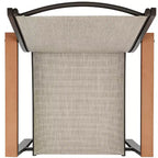 Ensemble de conversation d'extérieur 4 pièces en textilène pour terrasse avec causeuse et table Best Choice Products