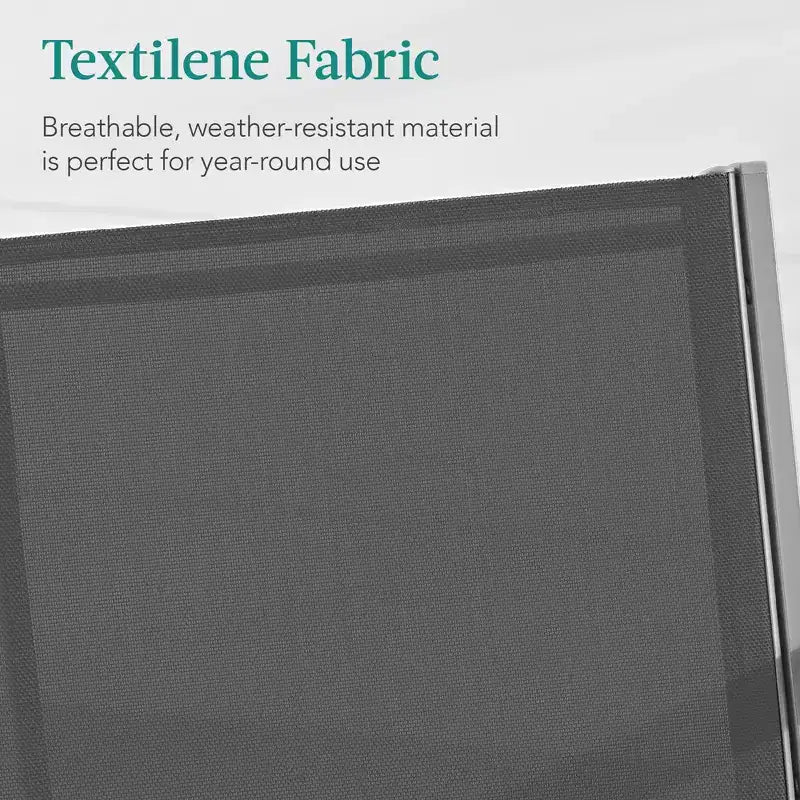 Ensemble de conversation d'extérieur 4 pièces en textilène pour terrasse avec causeuse et table Best Choice Products