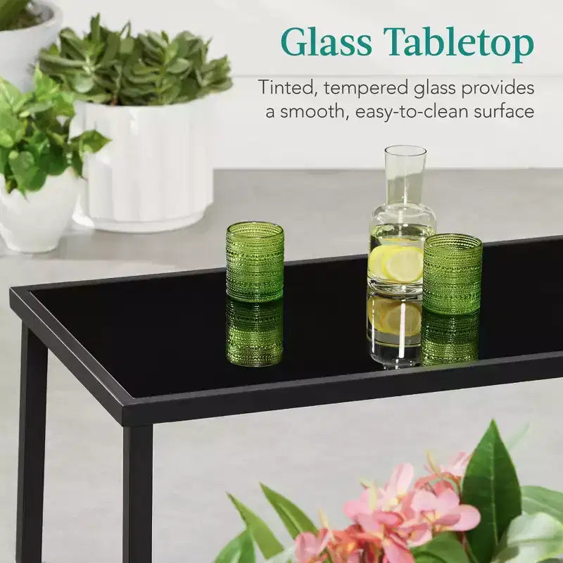 Ensemble de conversation d'extérieur 4 pièces en textilène pour terrasse avec causeuse et table Best Choice Products