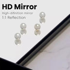 Dovelina Miroir sur pied rectangulaire avec cadre en bois