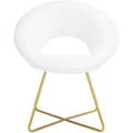 Aliena Accent Chair - ACH7501A - Ivory/Gold - Safavieh