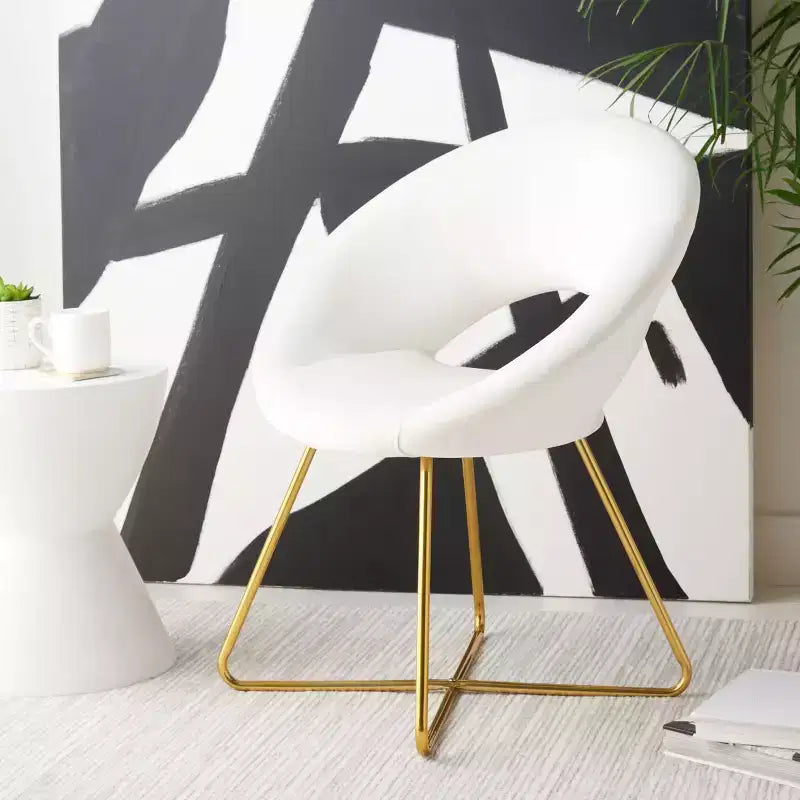 Fauteuil Aliena - ACH7501A - Ivoire/Or - Safavieh