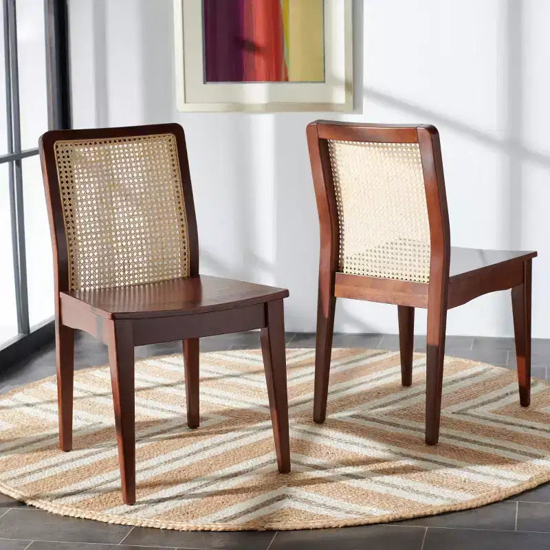 Benicio Rattan Dining Chair (Set of 2) - DCH1005 - Safavieh