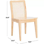 Benicio Rattan Dining Chair (Set of 2) - DCH1005 - Safavieh