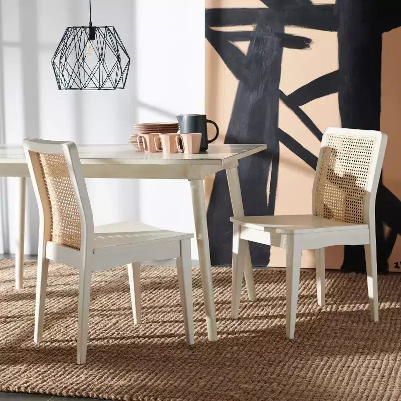 Benicio Rattan Dining Chair (Set of 2) - DCH1005 - Safavieh