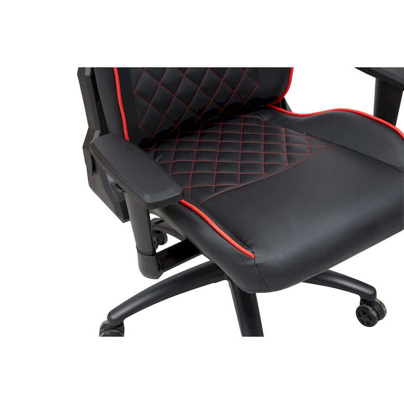 Joseff Black Faux Leather Reclining Gaming Chair by Furniture of America