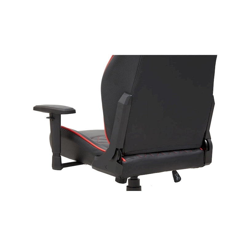 Joseff Black Faux Leather Reclining Gaming Chair by Furniture of America