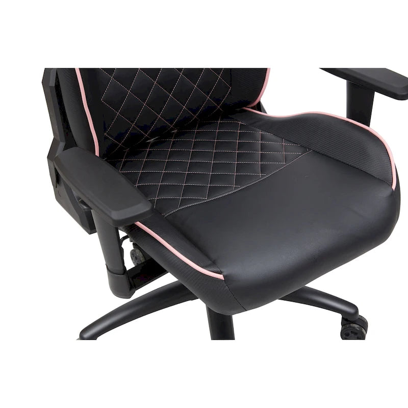 Joseff Black Faux Leather Reclining Gaming Chair by Furniture of America