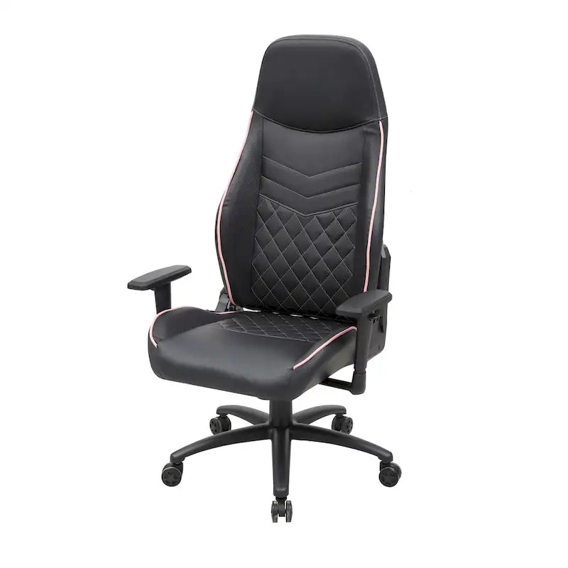 Joseff Black Faux Leather Reclining Gaming Chair by Furniture of America