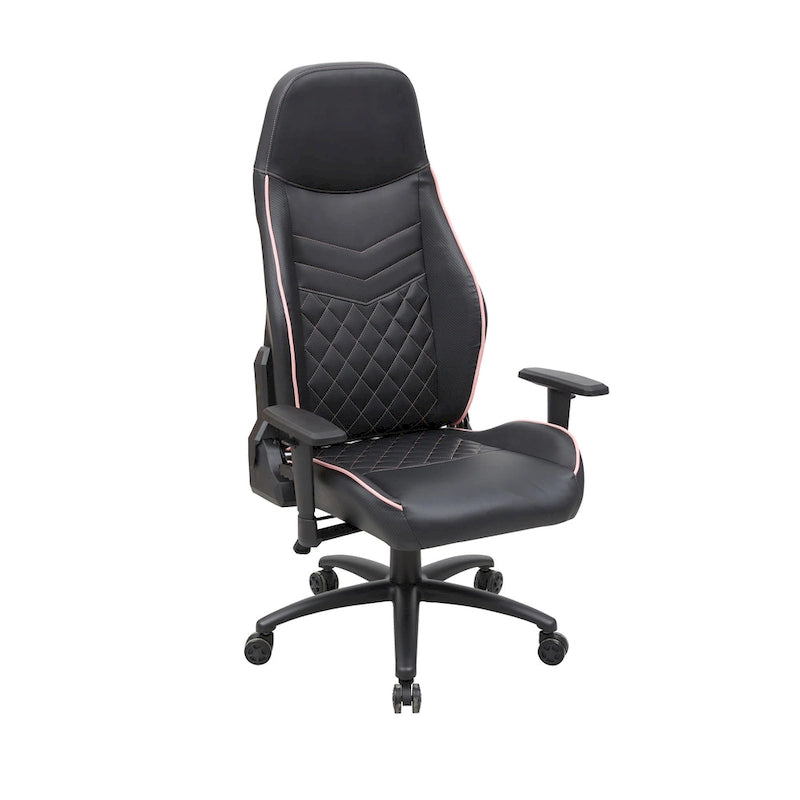 Joseff Black Faux Leather Reclining Gaming Chair by Furniture of America