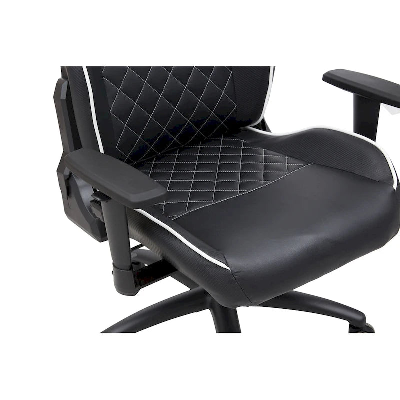 Joseff Black Faux Leather Reclining Gaming Chair by Furniture of America