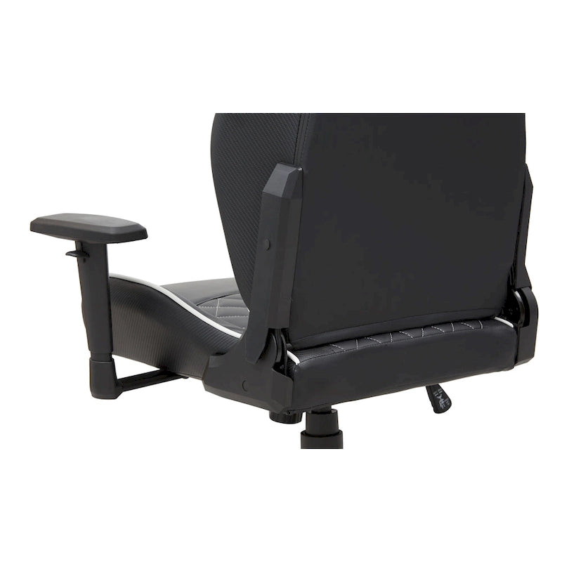 Joseff Black Faux Leather Reclining Gaming Chair by Furniture of America