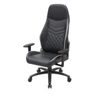 Joseff Black Faux Leather Reclining Gaming Chair by Furniture of America