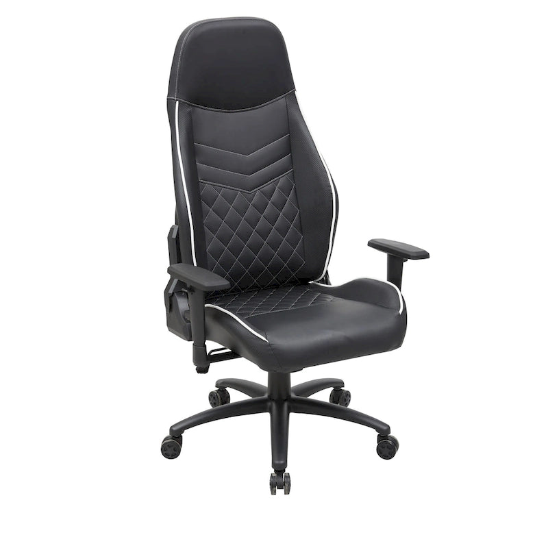 Joseff Black Faux Leather Reclining Gaming Chair by Furniture of America