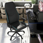 Joseff Black Faux Leather Reclining Gaming Chair by Furniture of America