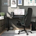 Joseff Black Faux Leather Reclining Gaming Chair by Furniture of America