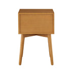 Table de chevet compacte à 2 tiroirs en bois style moderne du milieu du siècle DH BASIC par Denhour