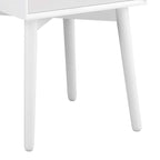 Table de chevet compacte à 2 tiroirs en bois style moderne du milieu du siècle DH BASIC par Denhour