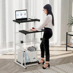 Bureau debout Futzca, table pour ordinateur portable à hauteur réglable