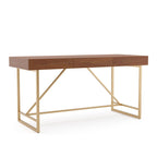 Vaiz Modern 60-inch Metal 3-Drawer Computer Desk with Drawers by Furniture of America