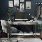 Vaiz Modern 60-inch Metal 3-Drawer Computer Desk with Drawers by Furniture of America