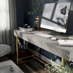 Vaiz Modern 60-inch Metal 3-Drawer Computer Desk with Drawers by Furniture of America