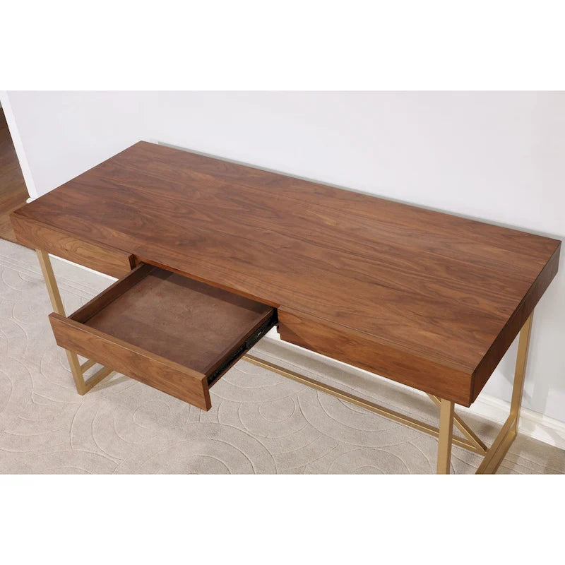 Vaiz Modern 60-inch Metal 3-Drawer Computer Desk with Drawers by Furniture of America