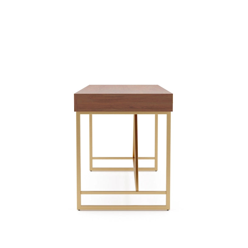 Vaiz Modern 60-inch Metal 3-Drawer Computer Desk with Drawers by Furniture of America