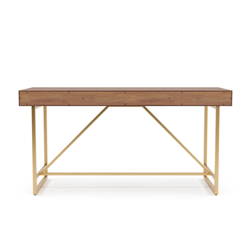 Vaiz Modern 60-inch Metal 3-Drawer Computer Desk with Drawers by Furniture of America