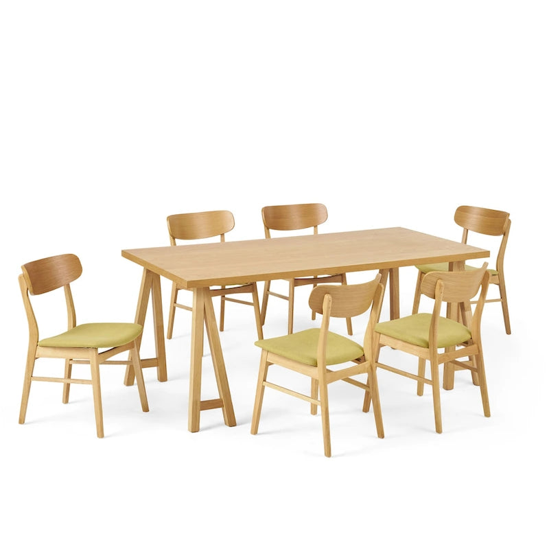 Lucious Mid-Century Modern 7 Piece Dining Set by Christopher Knight Home