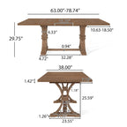 Covey 7 Piece Dining Set by Christopher Knight Home