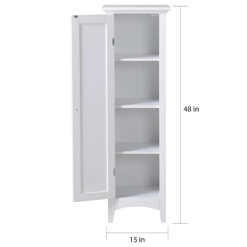 Garde-manger de cuisine OS Home and Office blanc à une porte