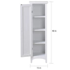 Garde-manger de cuisine OS Home and Office blanc à une porte