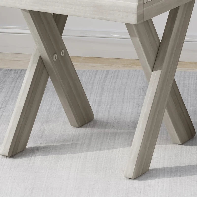 Esmeralda Farmhouse Acacia Wood Side Table by Christopher Knight Home