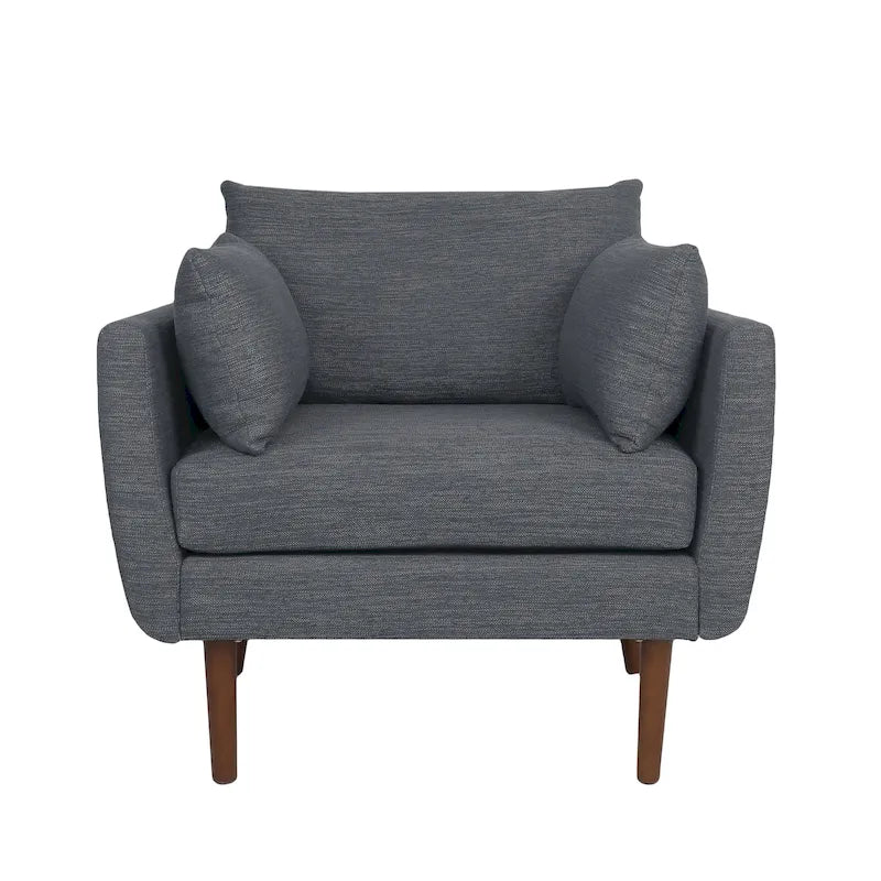 Fauteuil club capitonné Gould avec coussins décoratifs par Christopher Knight Home