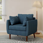 Fauteuil club capitonné Gould avec coussins décoratifs par Christopher Knight Home