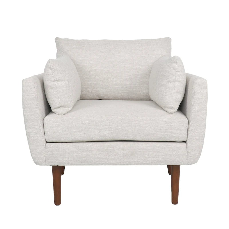 Fauteuil club capitonné Gould avec coussins décoratifs par Christopher Knight Home