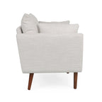 Fauteuil club capitonné Gould avec coussins décoratifs par Christopher Knight Home