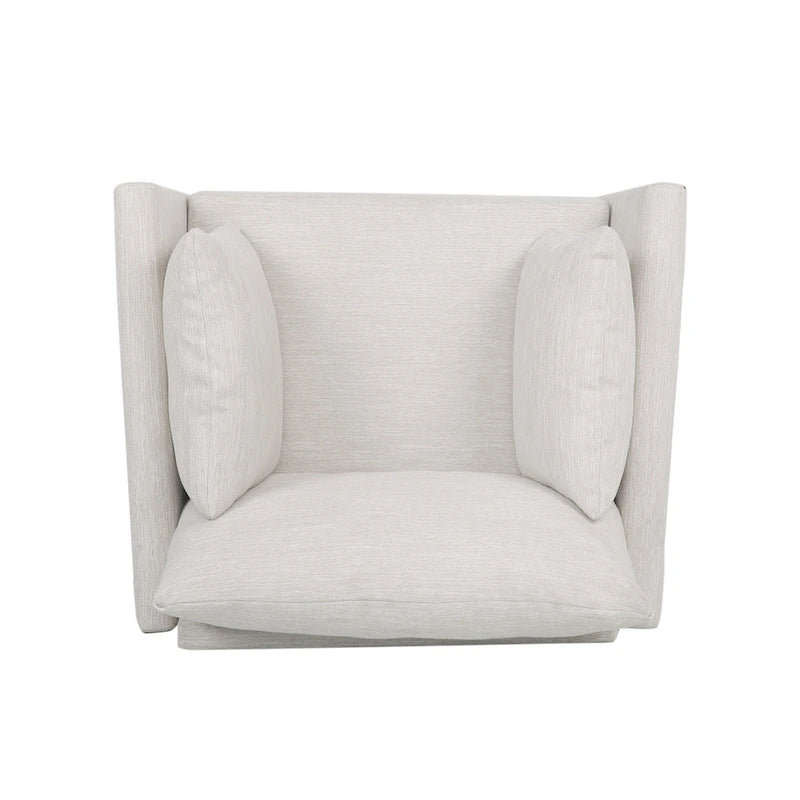 Fauteuil club capitonné Gould avec coussins décoratifs par Christopher Knight Home