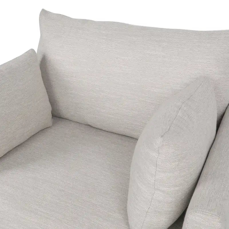 Fauteuil club capitonné Gould avec coussins décoratifs par Christopher Knight Home