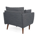 Fauteuil club capitonné Gould avec coussins décoratifs par Christopher Knight Home