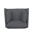 Fauteuil club capitonné Gould avec coussins décoratifs par Christopher Knight Home