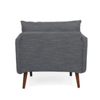 Fauteuil club capitonné Gould avec coussins décoratifs par Christopher Knight Home