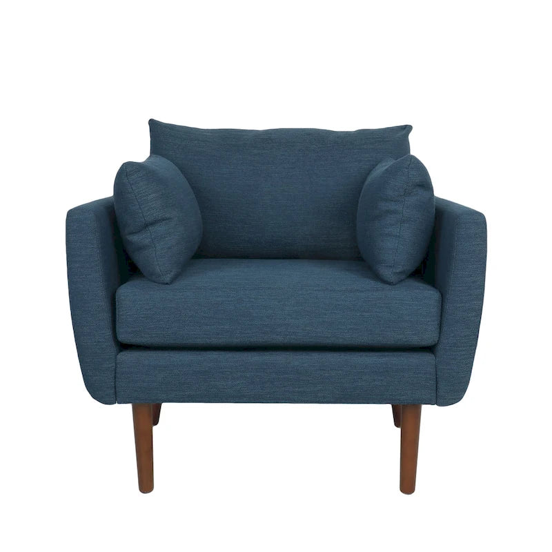 Fauteuil club capitonné Gould avec coussins décoratifs par Christopher Knight Home