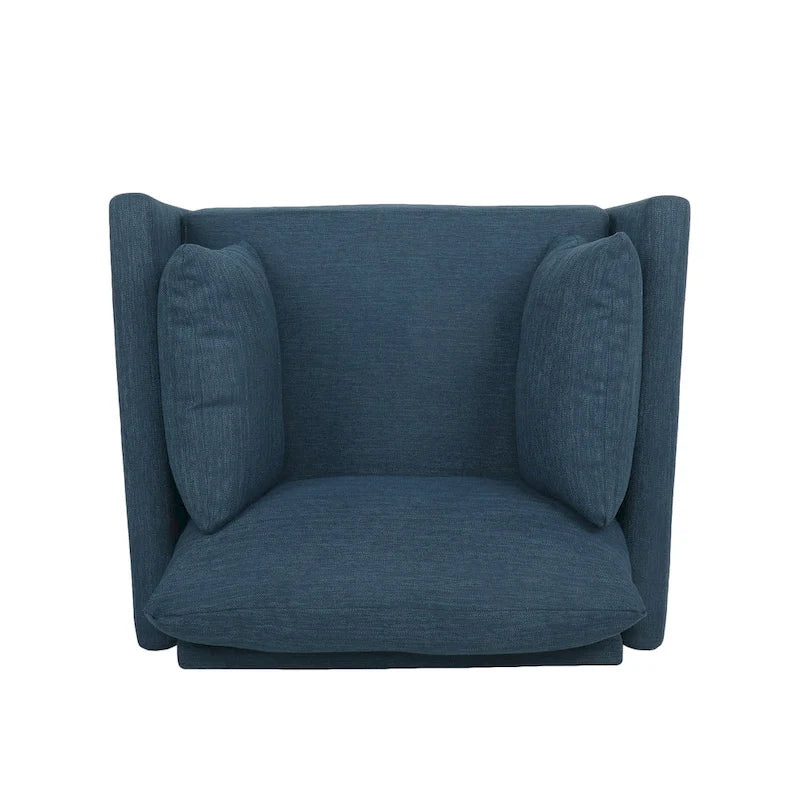 Fauteuil club capitonné Gould avec coussins décoratifs par Christopher Knight Home