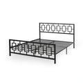 Cadre de lit plateforme moderne King-size Claudia par Christopher Knight Home