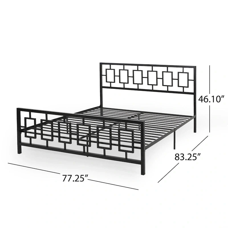Cadre de lit plateforme moderne King-size Claudia par Christopher Knight Home